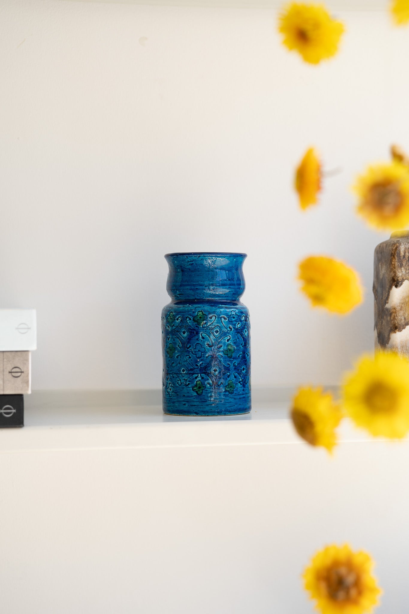 Bitossi Pottery Italian art pottery vases in 'Rimini blu'