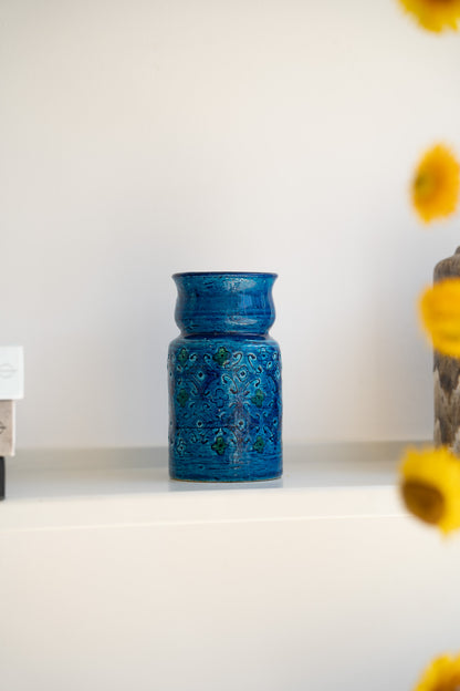 Bitossi Pottery Italian art pottery vases in 'Rimini blu'