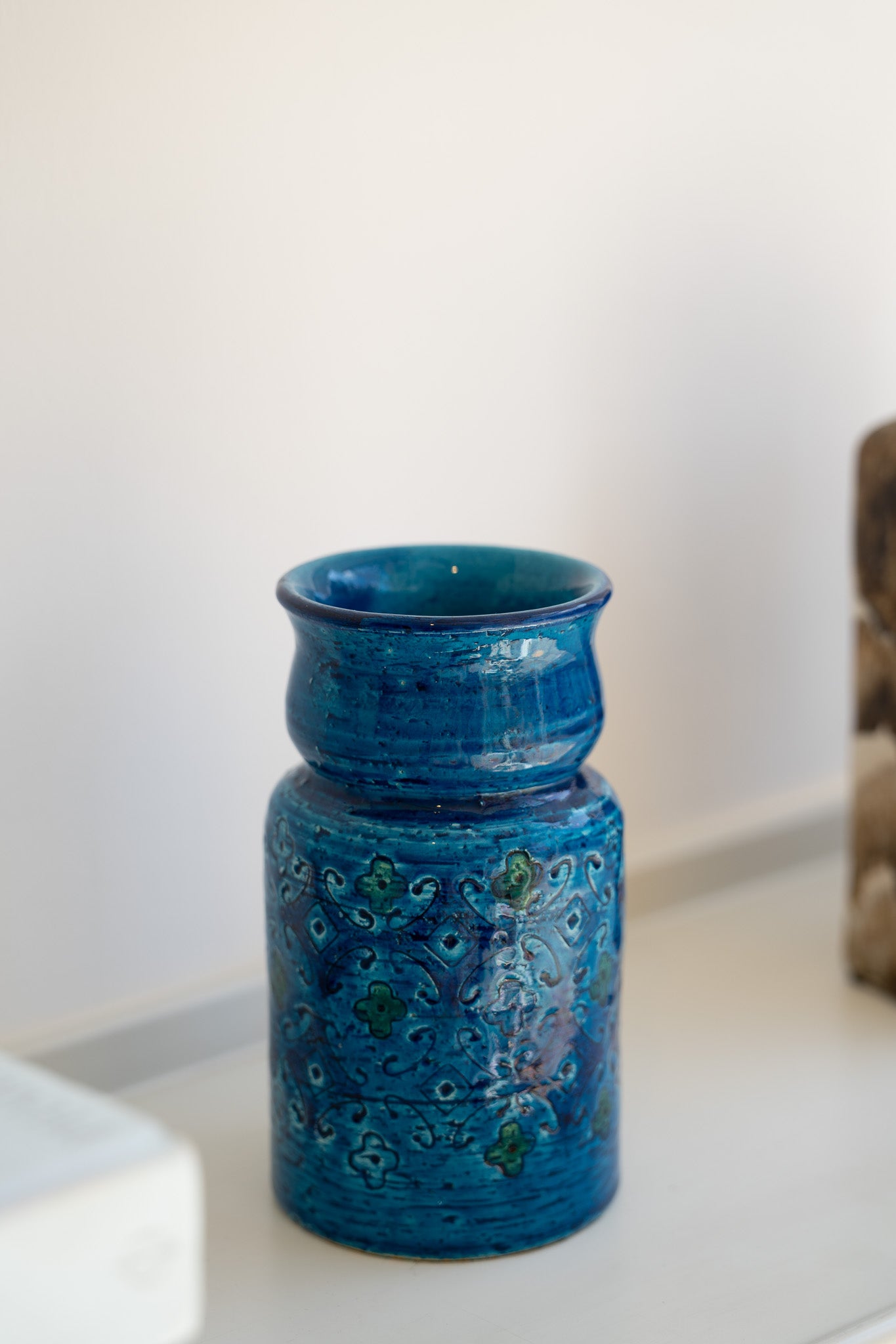 Bitossi Pottery Italian art pottery vases in 'Rimini blu'