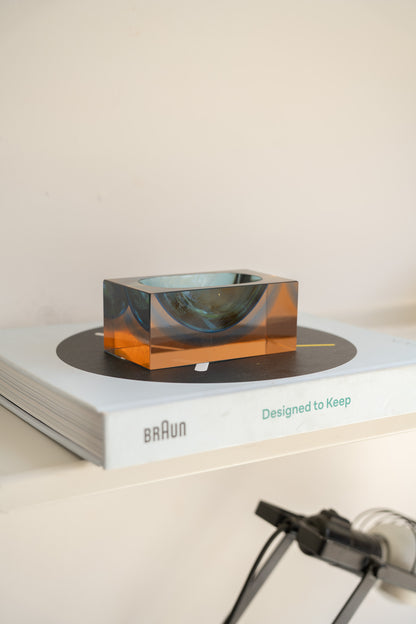 Murano Sommerso Glass Vide-Poche (19560s/70s)