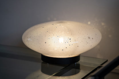 A Murano Bullicante glass lamp in pale pink, Italy, c.1960s