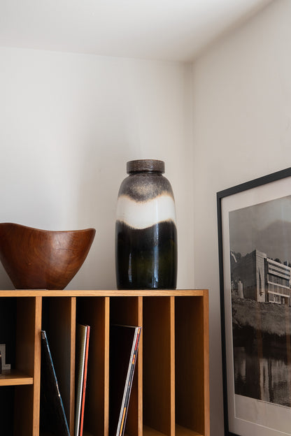 Dark Green Floor Vase 553-38, West Germany (1960s)