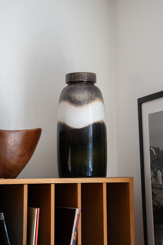 Dark Green Floor Vase 553-38, West Germany (1960s)