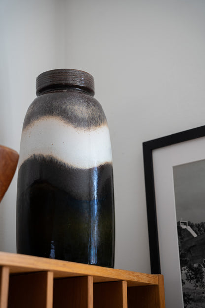 Dark Green Floor Vase 553-38, West Germany (1960s)