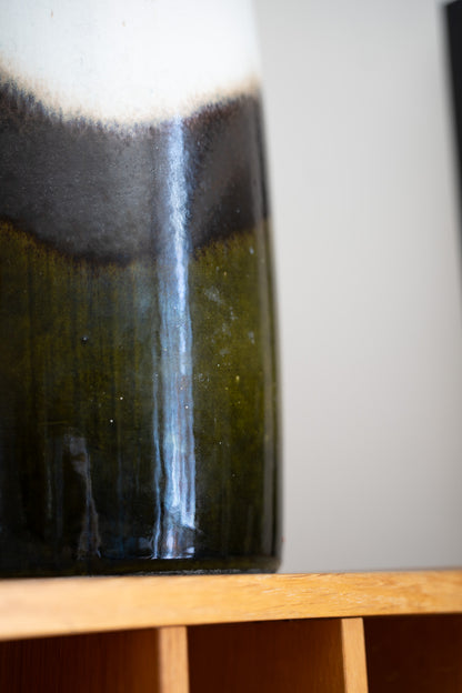 Dark Green Floor Vase 553-38, West Germany (1960s)