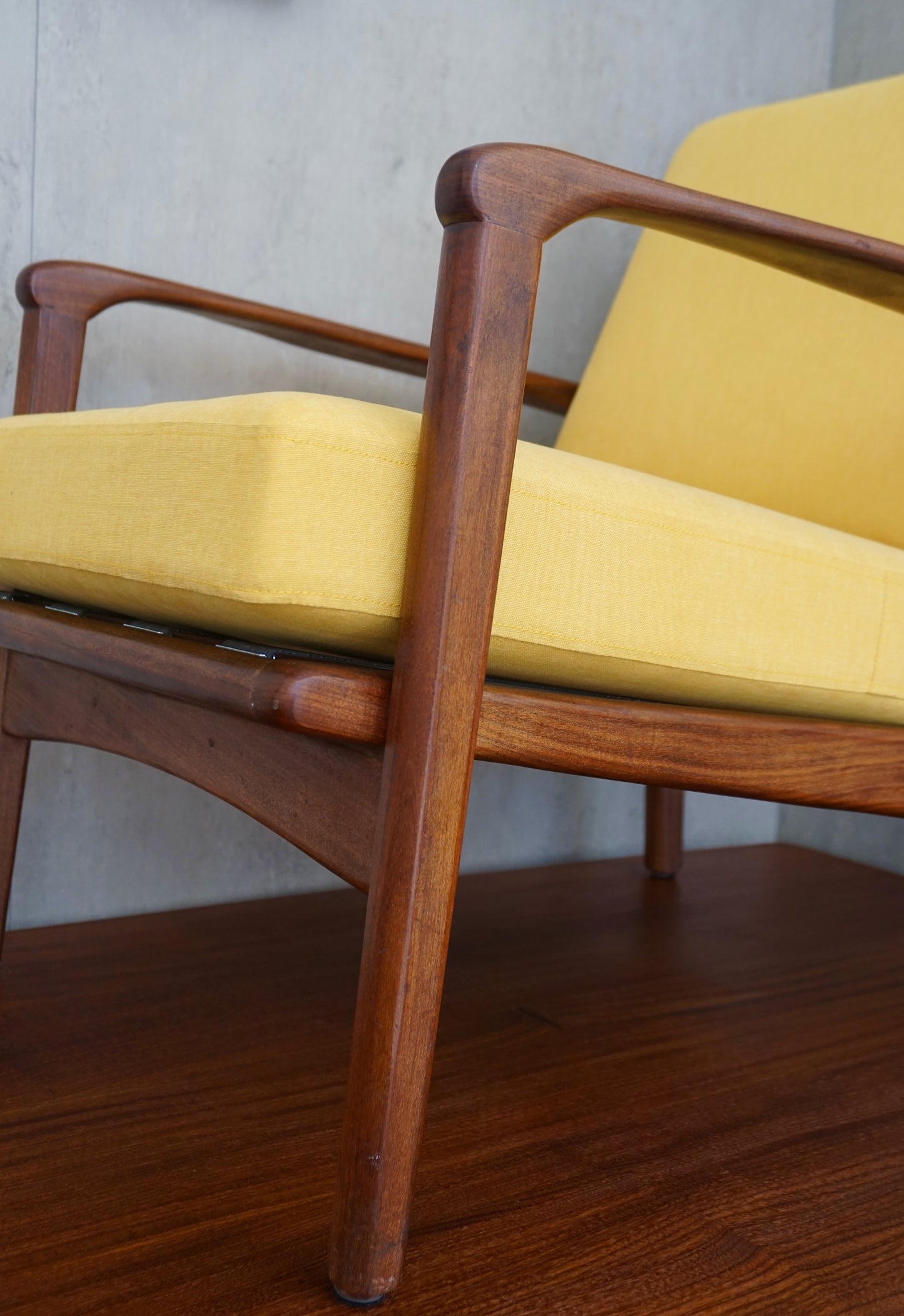 1960s Aformosia armchairs by R.W. Toothill of Newton Aycliffe (1960s) UK