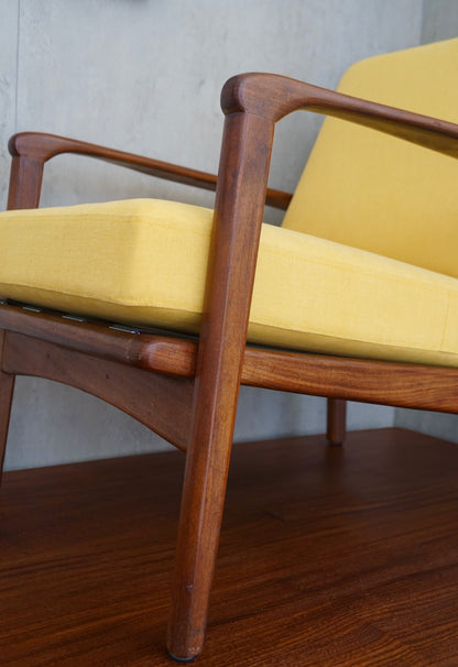 1960s Aformosia armchairs by R.W. Toothill of Newton Aycliffe (1960s) UK