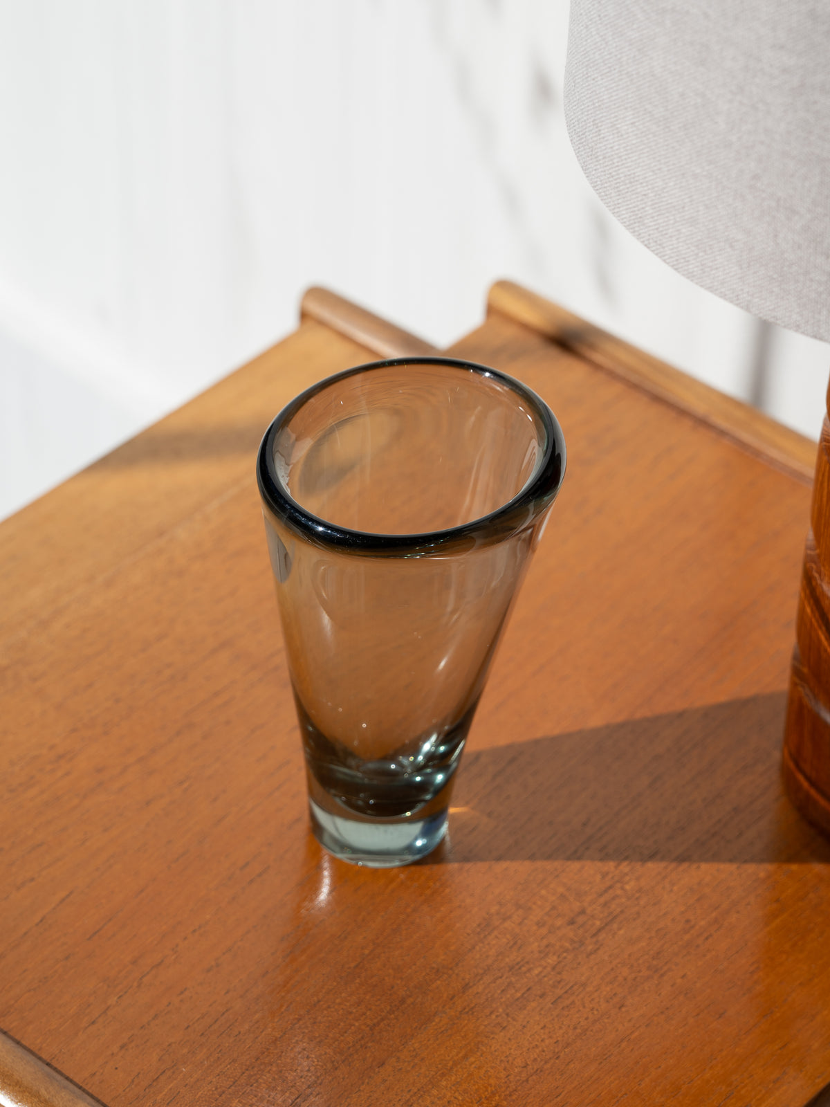 #19258 Thule Glass Vase by Peter Lūtken for Holmegaard, Denmark (1950s)