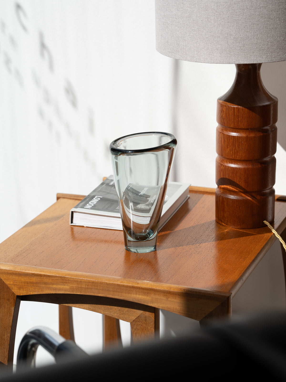 #19258 Thule Glass Vase by Peter Lūtken for Holmegaard, Denmark (1950s)