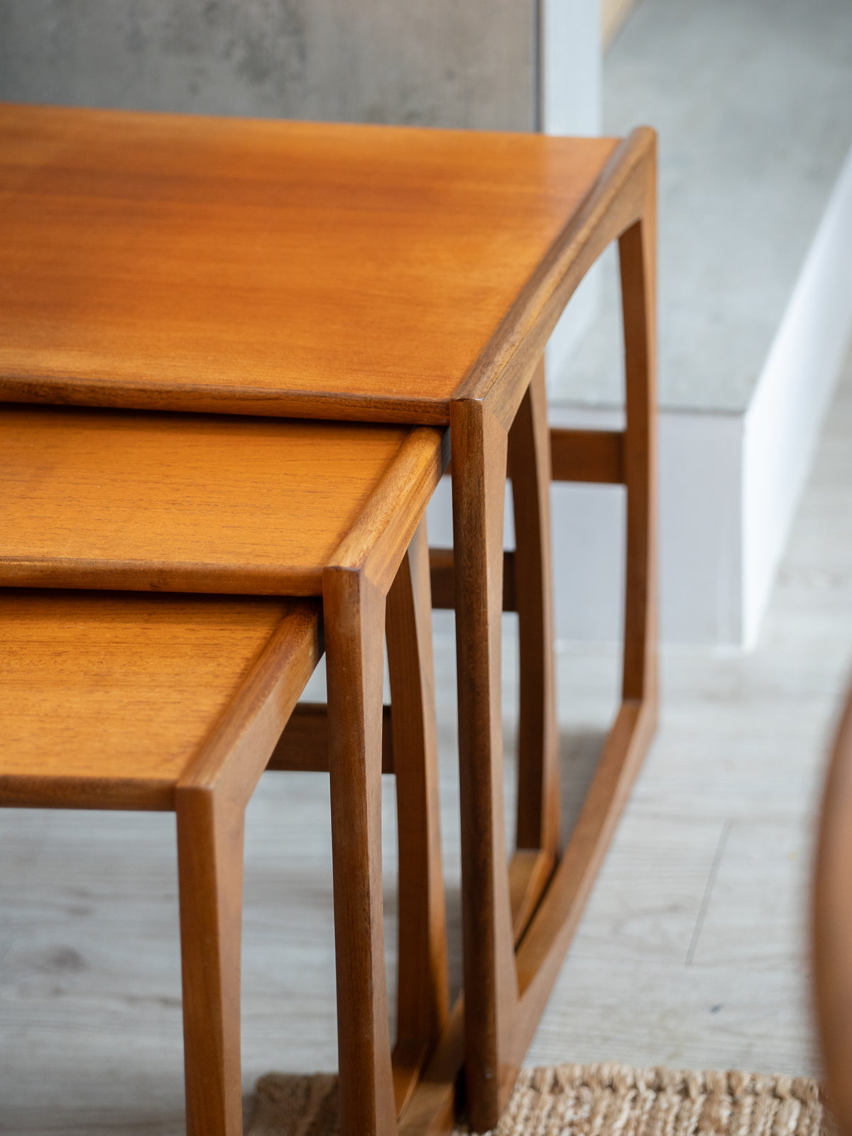 Set of 3 teak nesting tables by G-Plan (1960s) UK