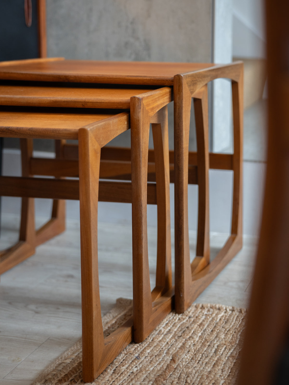 Set of 3 teak nesting tables by G-Plan (1960s) UK