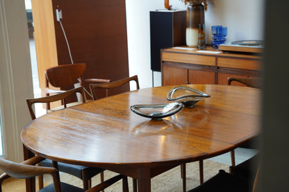 Rosewood Extending Table by Henry Rosengren Hansen for Brande Møbelindustri, (1960s) Denmark