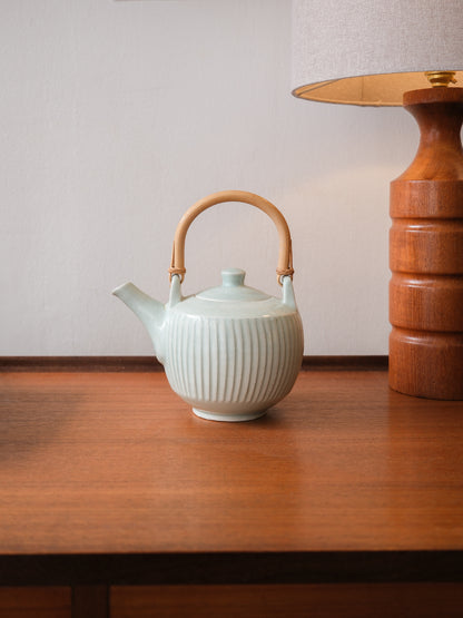 Porcelain Teapot (Celadon Glaze) by David Leach for Lowerdown Pottery, UK 1990