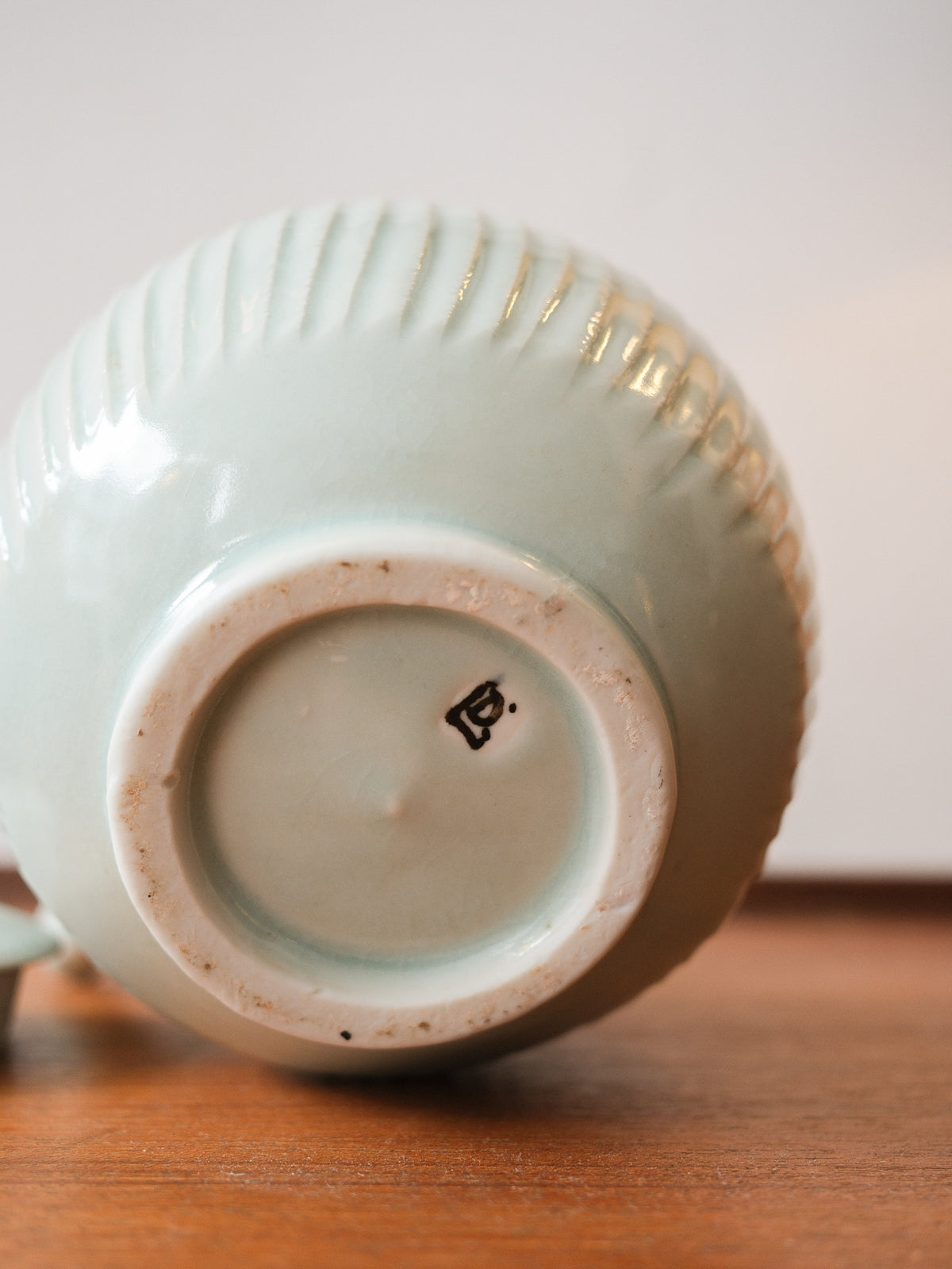 Porcelain Teapot (Celadon Glaze) by David Leach for Lowerdown Pottery, UK 1990