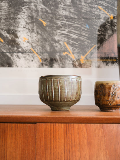 Fluted Porcelain Bowl by David Leach for Lowerdown Pottery
