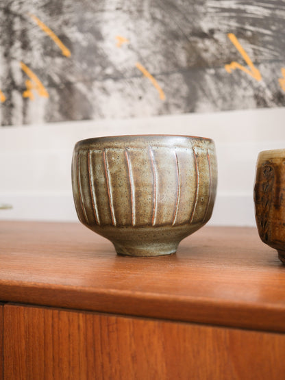 Fluted Porcelain Bowl by David Leach for Lowerdown Pottery