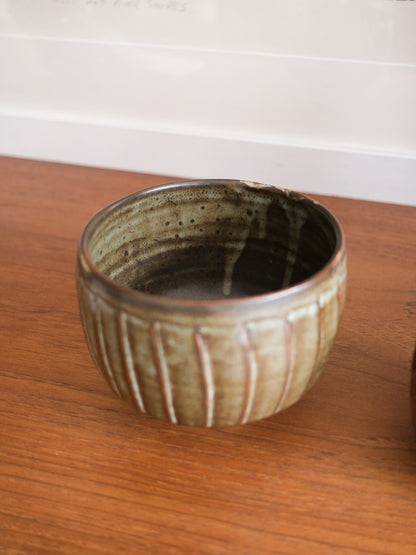 Fluted Porcelain Bowl by David Leach for Lowerdown Pottery