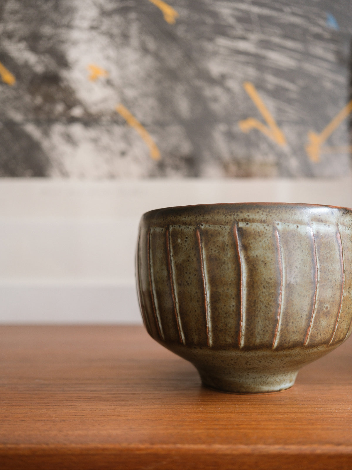 Fluted Porcelain Bowl by David Leach for Lowerdown Pottery