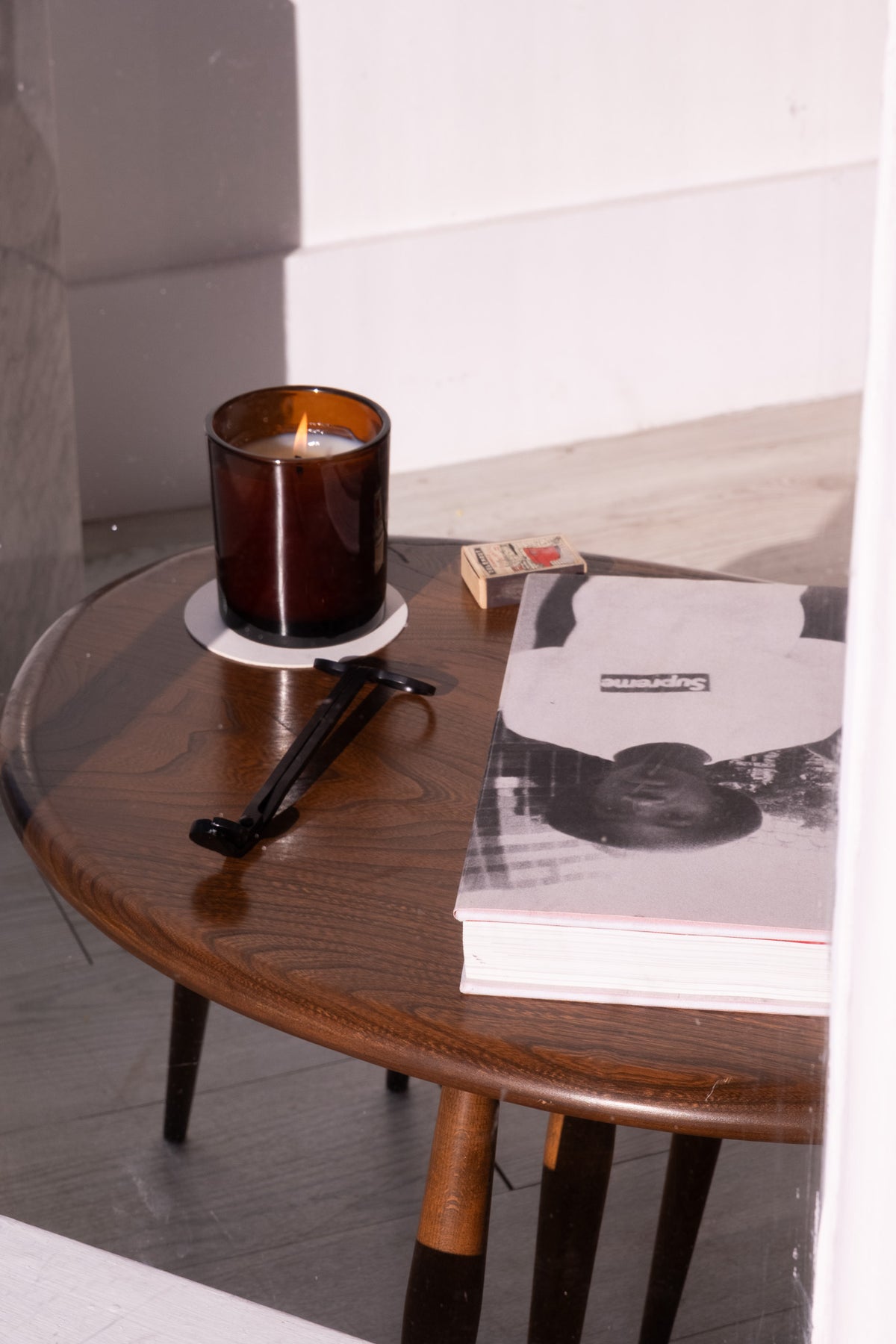 Set of three 'pebble' nesting tables, model 354, c1960, Ercol (UK)