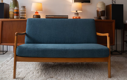 Ole Wanscher FD 110 teak 2 seater sofa (France & Daverkosen) Denmark, 1960s