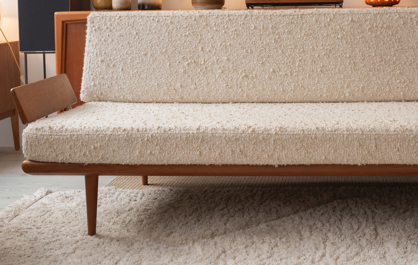 Teak Minerva Sofa by Peter Hvidt & Orla Mølgaard for France & Son (1960s)