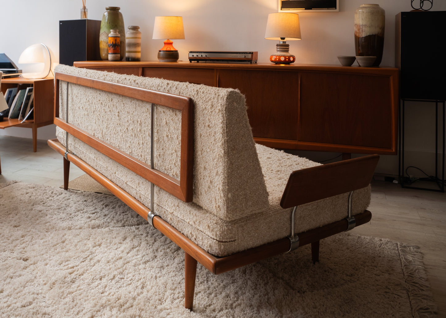 Teak Minerva Sofa by Peter Hvidt & Orla Mølgaard for France & Son (1960s)