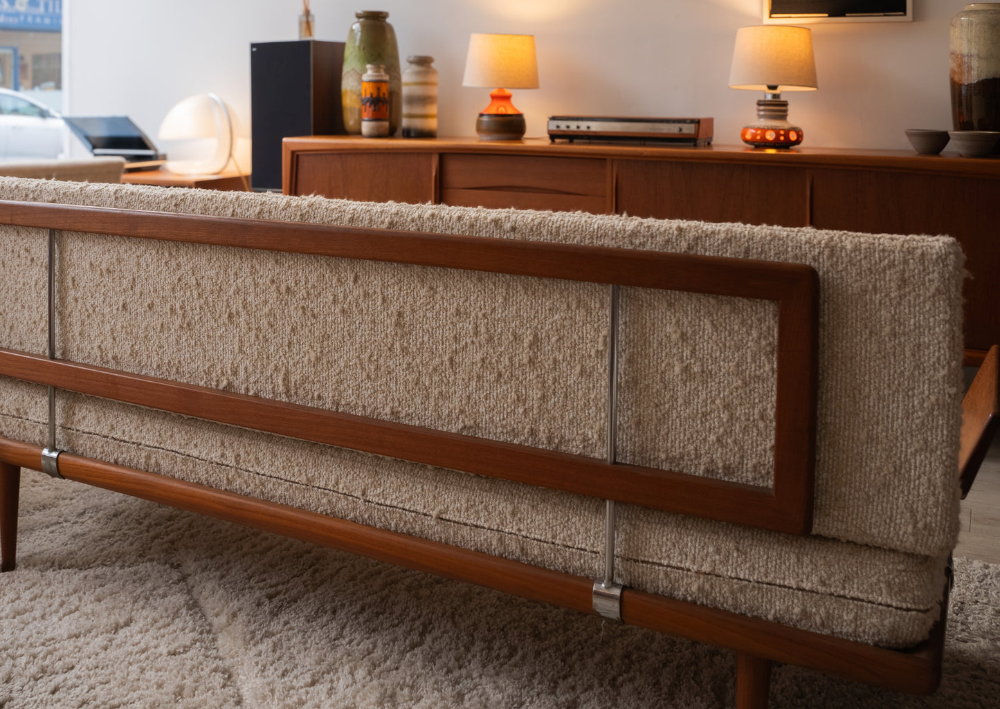 Teak Minerva Sofa by Peter Hvidt & Orla Mølgaard for France & Son (1960s)