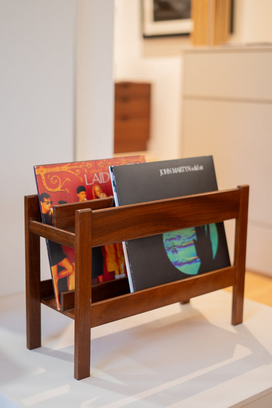 Teak Magazine/Vinyl Rack by Guy Rogers, 1960s