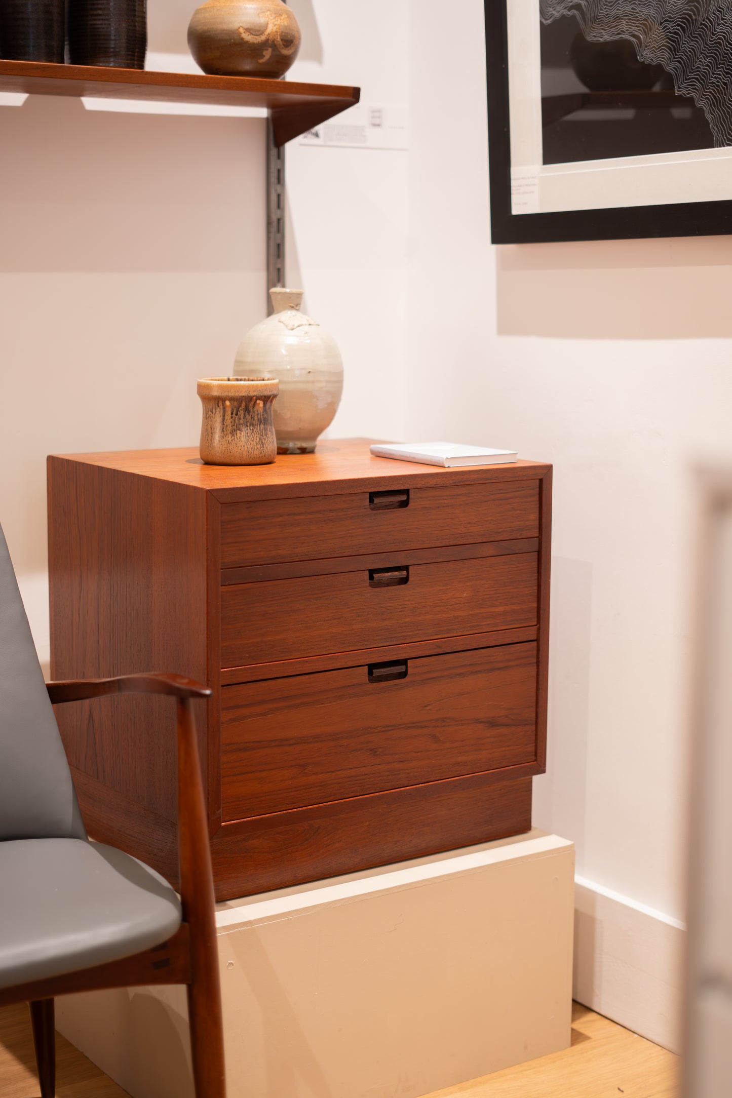 Teak Wood Chest of Drawers, (1960s) Denmark