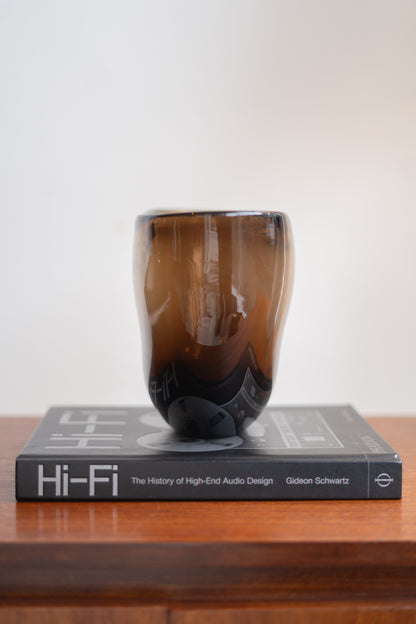 Vase by Geoffrey Baxter for Whitefriars in Twilight colourway (9657 pattern), (1970s) UK
