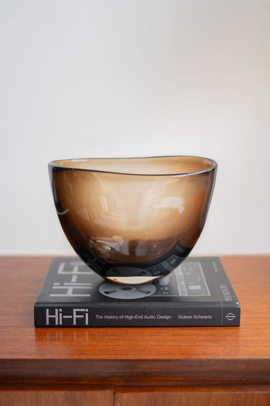 Vase by Geoffrey Baxter for Whitefriars in Twilight colourway (9657 pattern), (1970s) UK