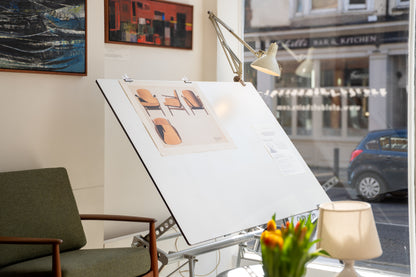 Drafting Table, Circa 1982, Sir Norman Foster Executed by Stapleton Engineering
