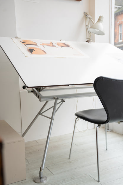 Drafting Table, Circa 1982, Sir Norman Foster Executed by Stapleton Engineering