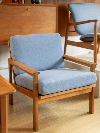 Teak Armchair by Illum Wikkelsø for Niels Eilersen Model No.4 Capella, (1960s) Denmark