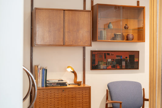 Teak Modular ‘Royal’ Cabinet System with Metal Dowels Designed for Cado