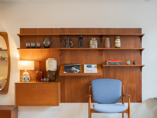 Teak Modular 'Royal' Wall Unit by Poul Cadovius, (1960s) Denmark