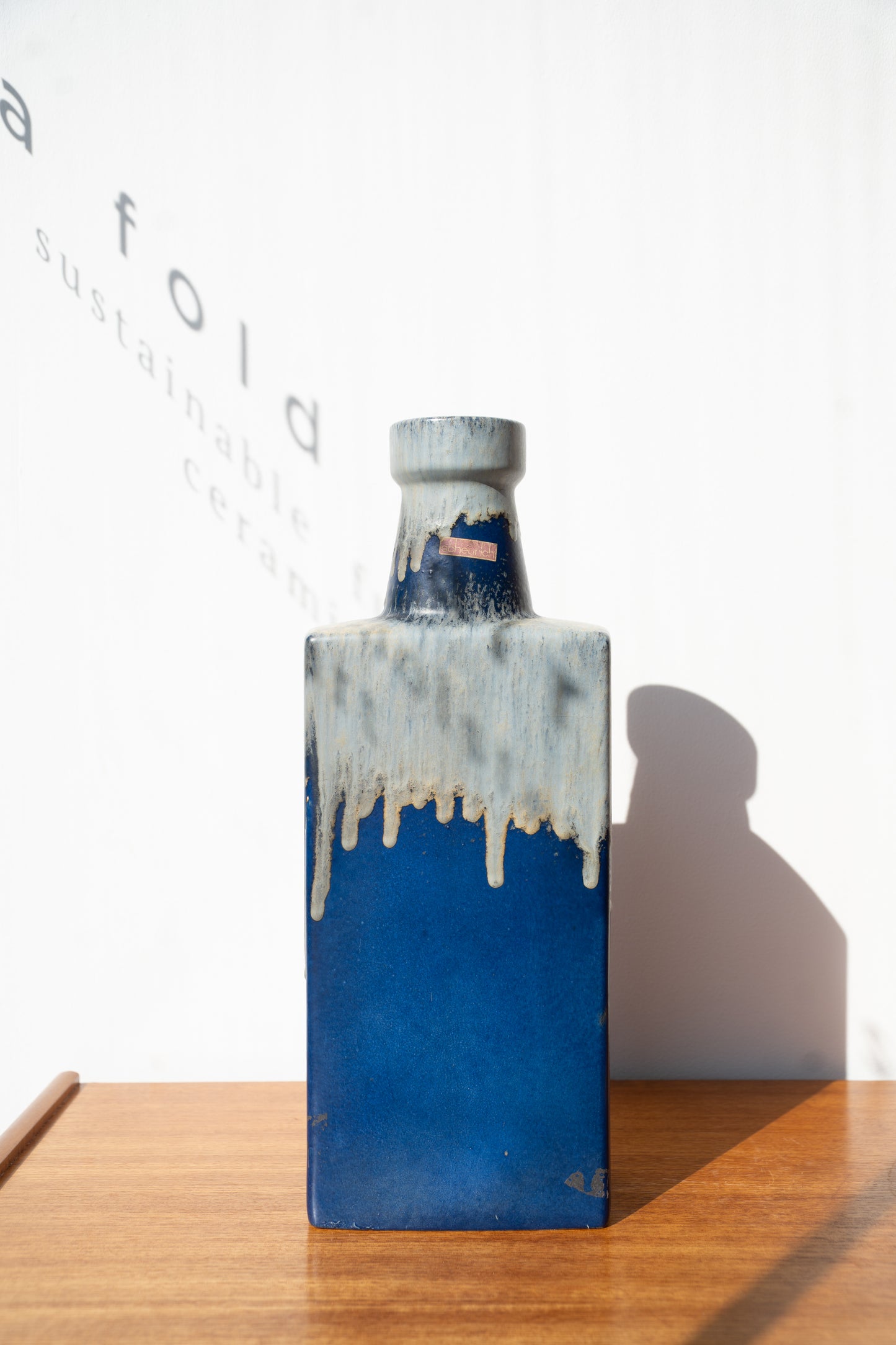 Scheurich Rectangular Large Floor Vase (1960s) Germany