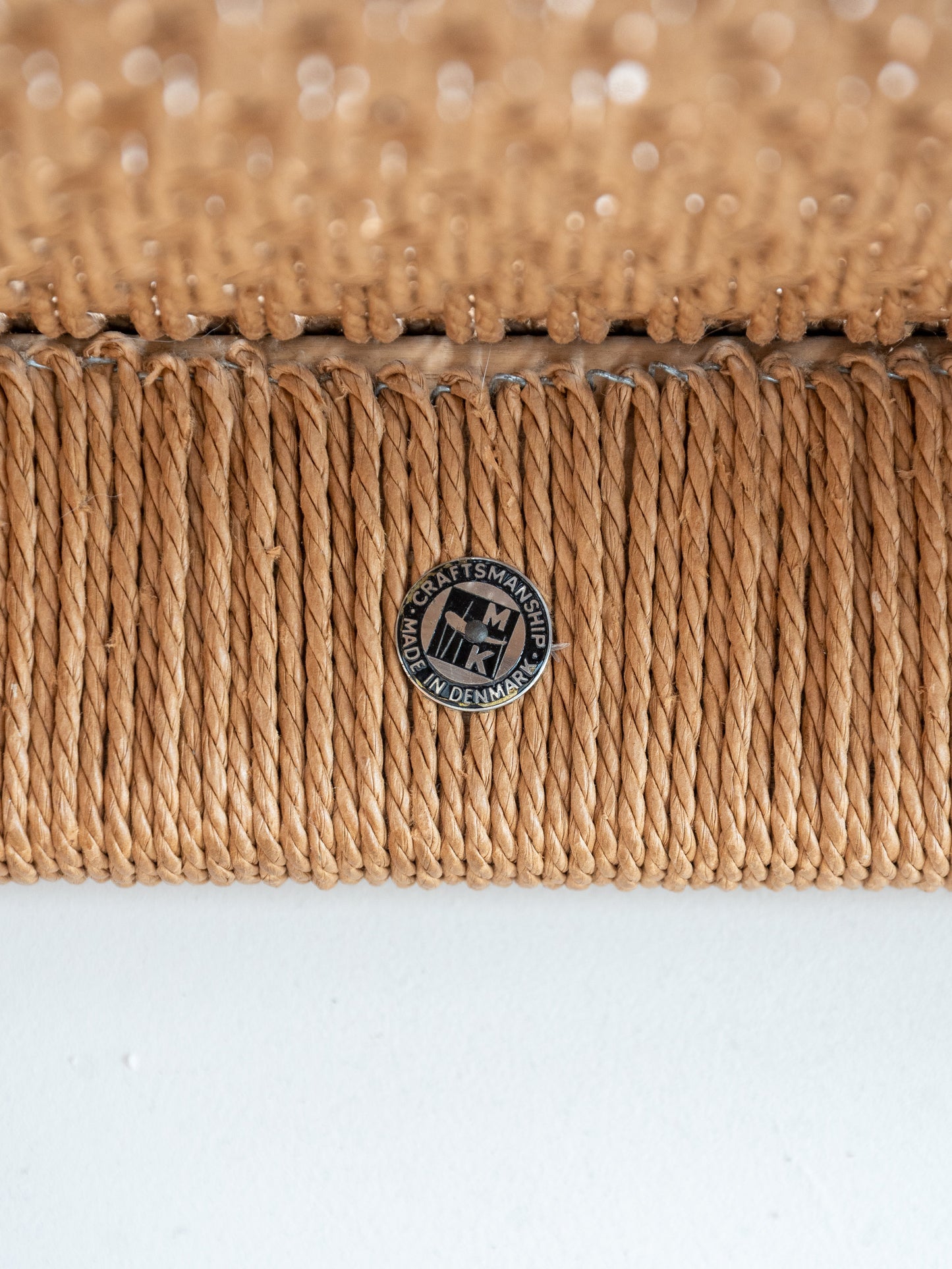Teak and Paper Cord Dining Chair by Arne Hovmand Olsen for Mogens Kold, (1950/60s) Denmark