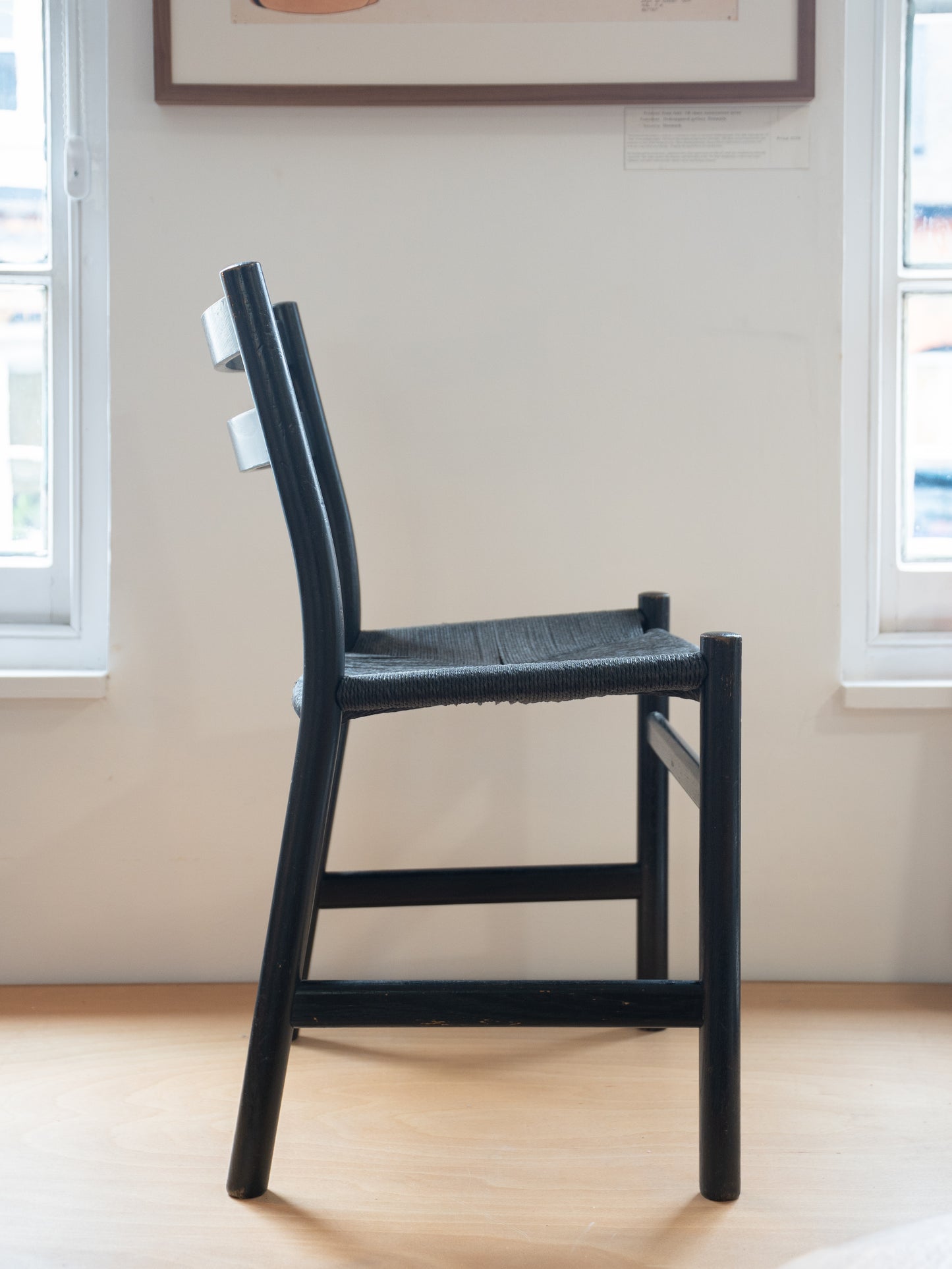 CH47 Ebonised Dining Chair by Hans J. Wegner for Carl Hansen & Søn
