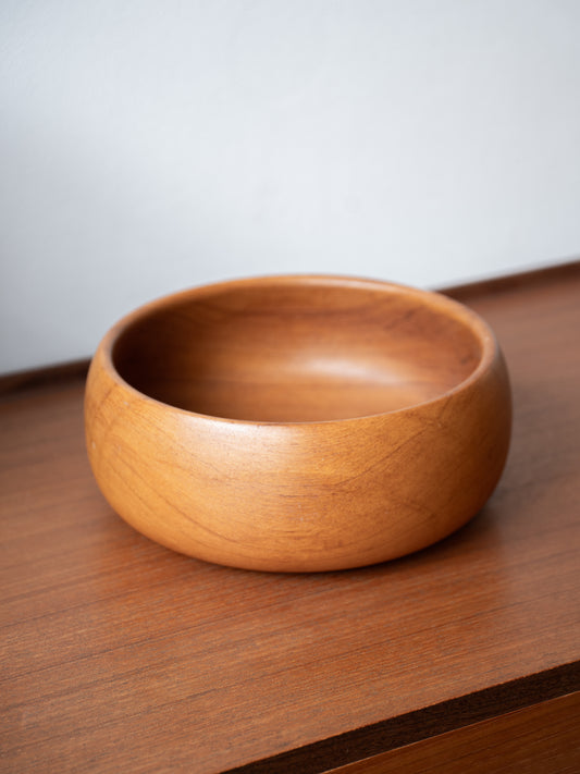 Teak, Hand Turned Bowl (Scandinavian) 1960/70s