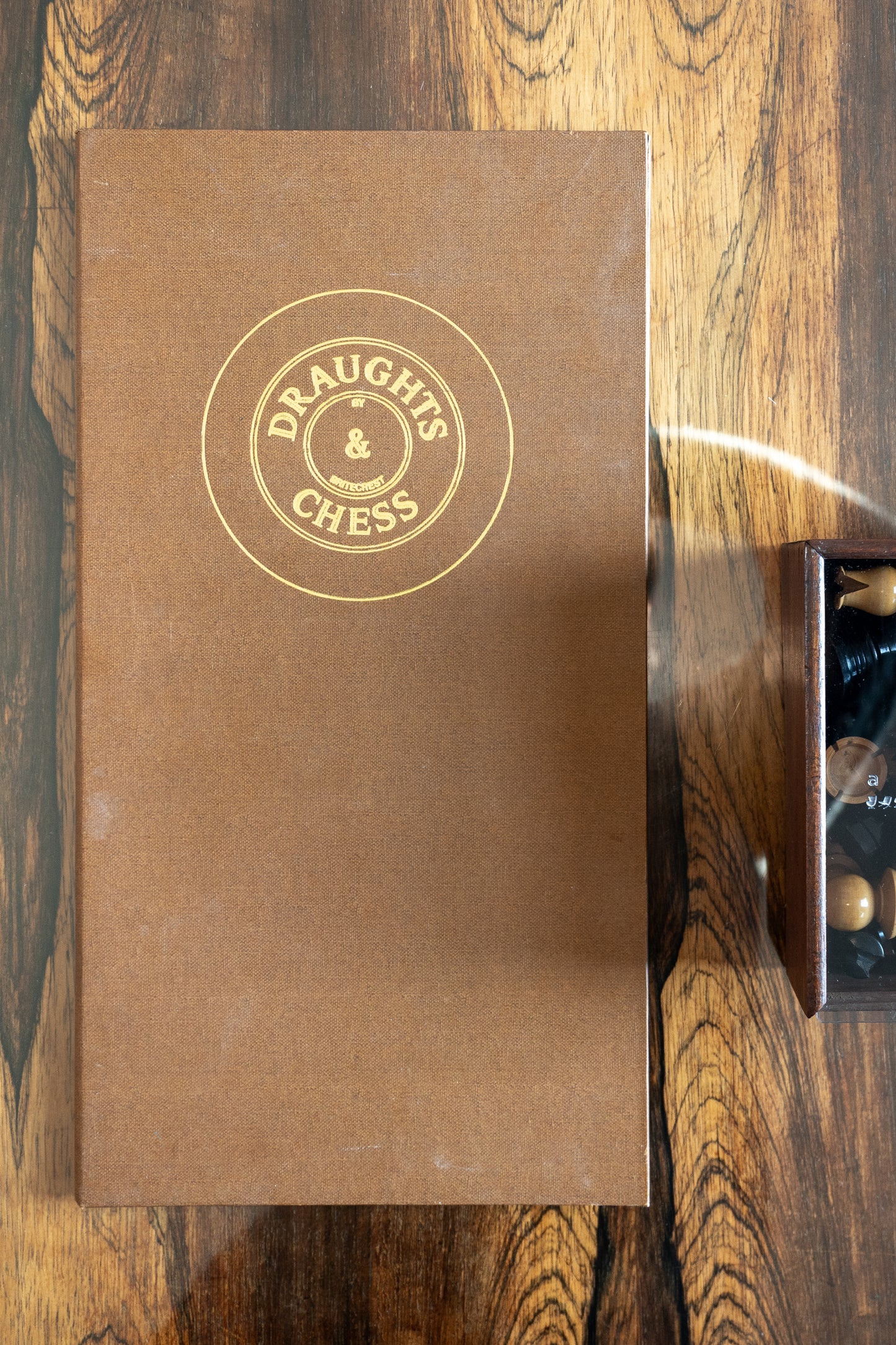 Mid Century Turned Boxwood & Ebony St George Pattern Chess Set (UK)