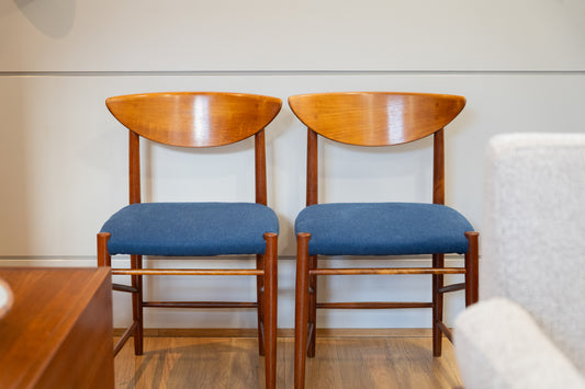4 Model 316' Teak Dining Chairs by Peter Hvidt & Orla Mølgaard-Nielsen for Søborg Møbelfabrik (Denmark) 1960s