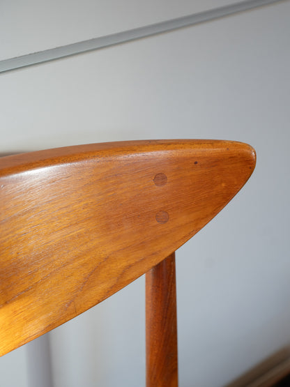 4 Model 316' Teak Dining Chairs by Peter Hvidt & Orla Mølgaard-Nielsen for Søborg Møbelfabrik (Denmark) 1960s