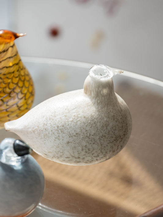 Nuutajärvi Glass Bird – Willow Grouse by Oiva Toikka Finland, (1980s–1990s)