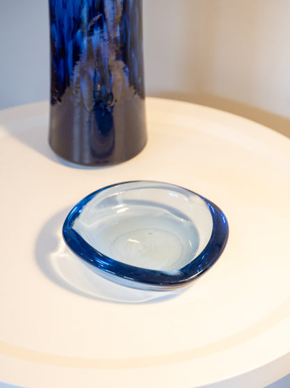 Blue Glass Bowl / Ashtray