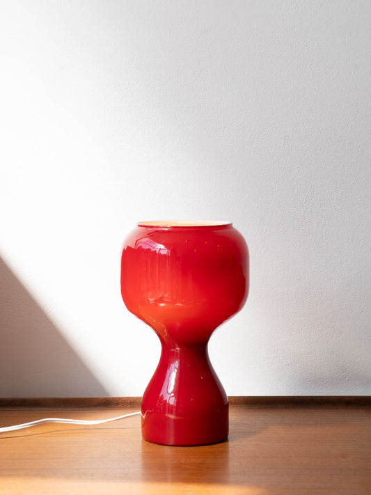 Tahiti Table Lamp in Red by Herwig & Frank Sterckx for Massive, 1970s Belgium