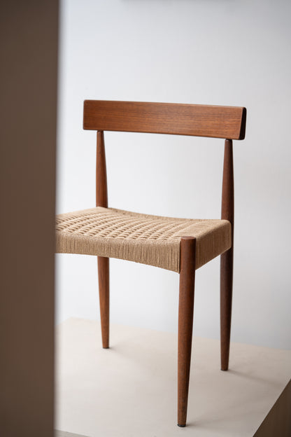Teak Dining Chair by Arne Hovmand-Olsen for Mogens Kold, (1960s) Denmark
