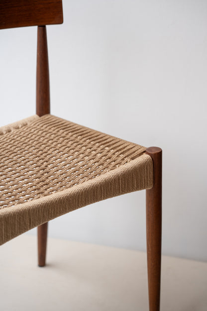 Teak Dining Chair by Arne Hovmand-Olsen for Mogens Kold, (1960s) Denmark