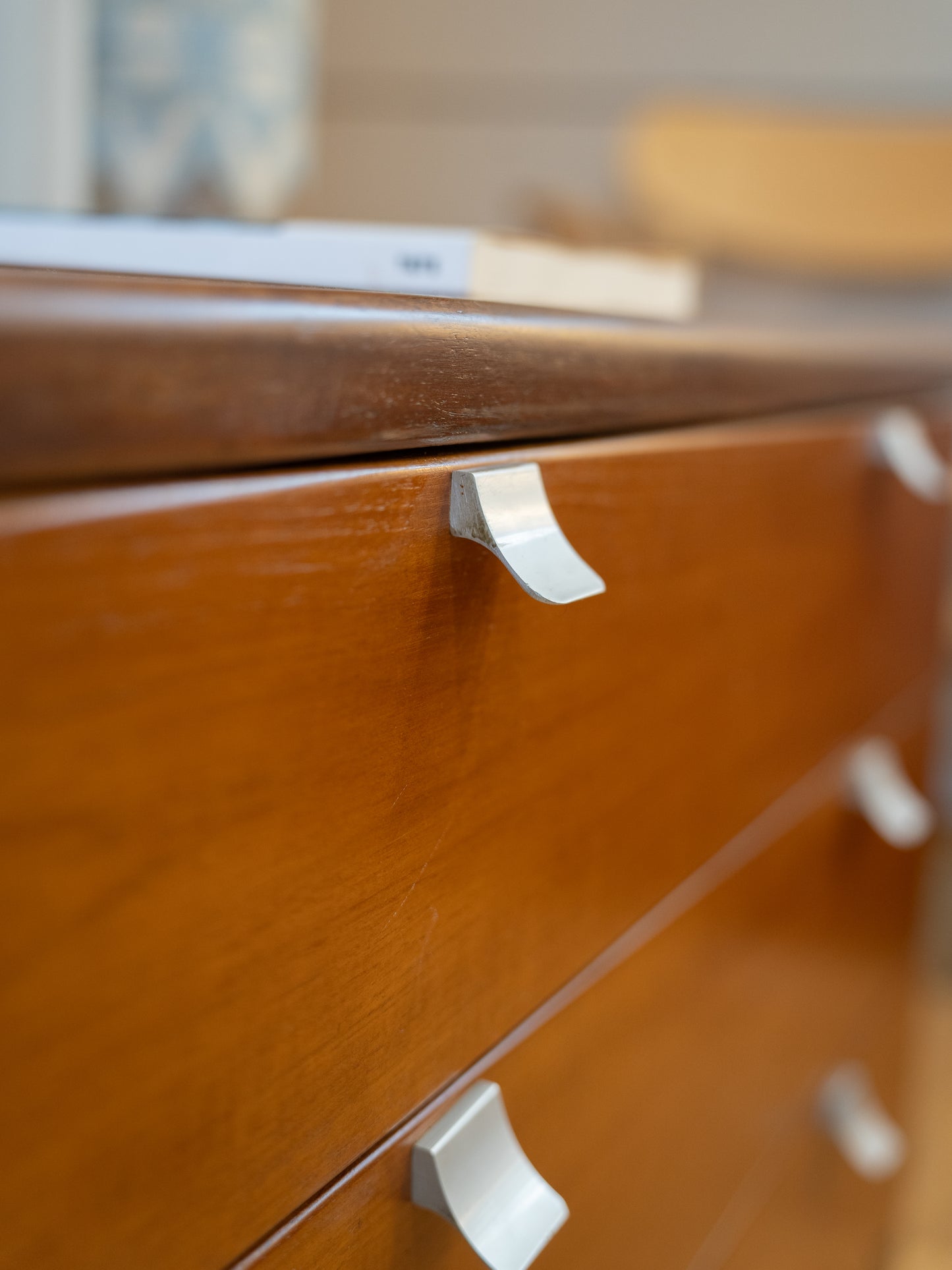 Small Chest of Drawers with Chrome Detail by White & Newton, (1970s) UK