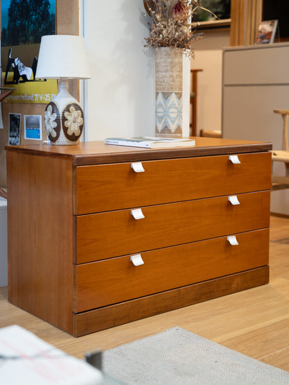 Small Chest of Drawers with Chrome Detail by White & Newton, (1970s) UK